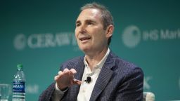 Andrew Jassy, chief executive officer of web services for Amazon.com Inc., speaks during the 2019 CERAWeek by IHS Markit conference in Houston, Texas, U.S., on Monday, March 11, 2019. The program provides comprehensive insight into the global and regional energy future by addressing key issues from markets and geopolitics to technology, project costs, energy and the environment, finance, operational excellence and cyber risks. Photographer: F. Carter Smith/Bloomberg via Getty Images