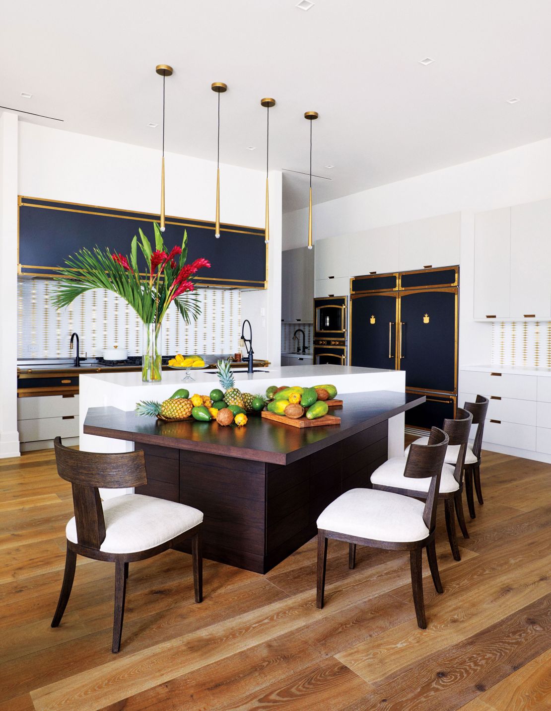 The kitchen, designed with her personal chef.