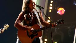 NASHVILLE, TENNESSEE : (FOR EDITORIAL USE ONLY) Morgan Wallen performs onstage at Nashville's Music City Center for "The 54th Annual CMA Awards" broadcast on Wednesday, November 11, 2020 in Nashville, Tennessee.  (Photo by Terry Wyatt/Getty Images for CMA)