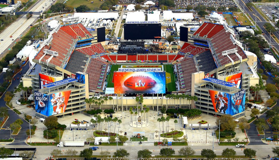 Unlike previous Super Bowls, Raymond James Stadium won't be filled to capacity.