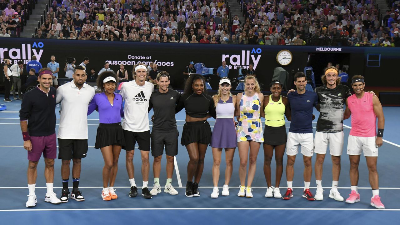 Some of tennis' biggest names came together to help raise money for relief efforts.