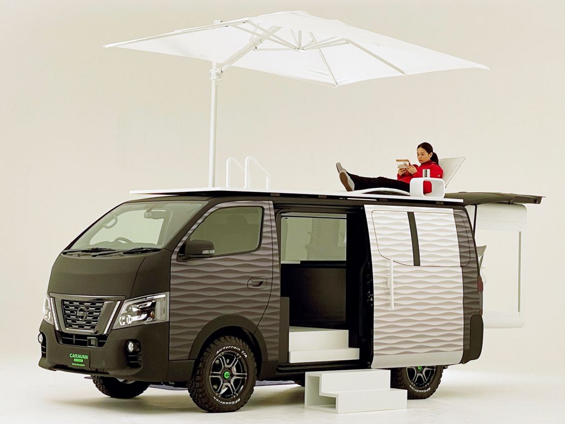The rooftop space can be accessed from inside the vehicle.