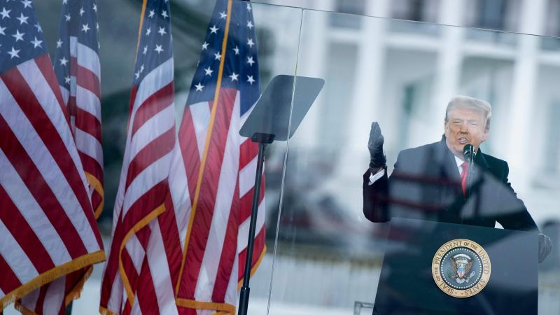NextImg:Justice Department pushes back on Trump's sweeping claims of presidential immunity for January 6 speech | CNN Politics