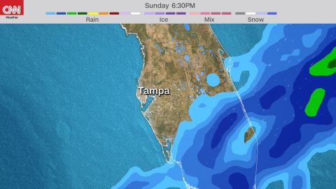 tampa super bowl weather map