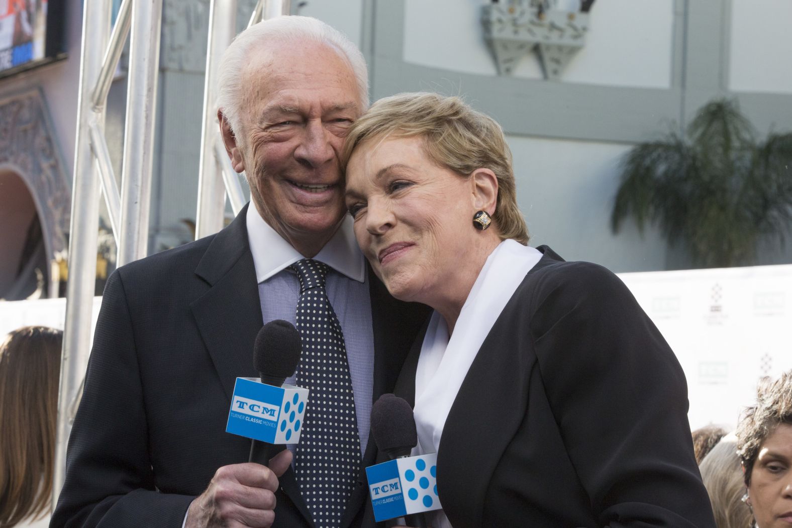 Plummer and his former "Sound of Music" co-star Julie Andrews arrive at a TCM Classic Film Festival in 2015.