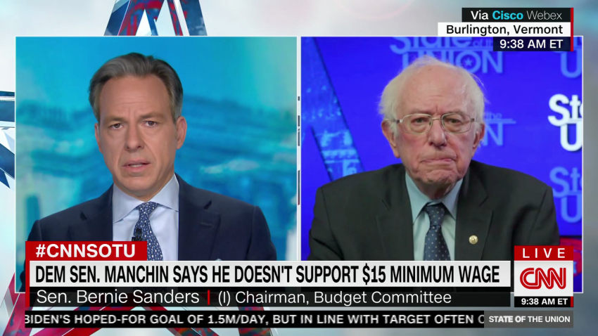 Bernie Sanders Says ‘room Full Of Lawyers’ Is Working To Make Case For 15 Minimum Wage Cnn