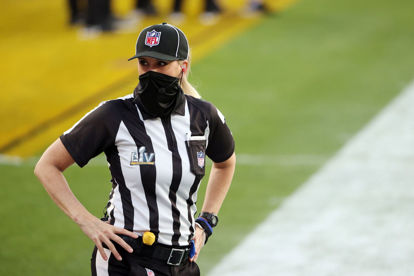 Sarah Thomas is the first woman in NFL history to serve as a Super Bowl referee.