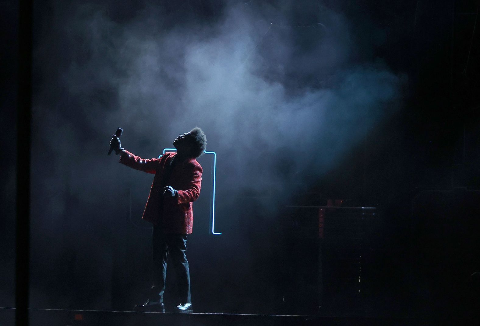 The Weeknd opened with "Call Out My Name" and "Starboy."