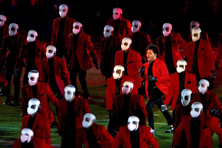 Full Story Behind The Weeknd's Face Bandages at Super Bowl LV