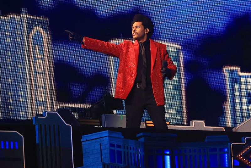 The Weeknd's red Super Bowl Givenchy jacket by was his most