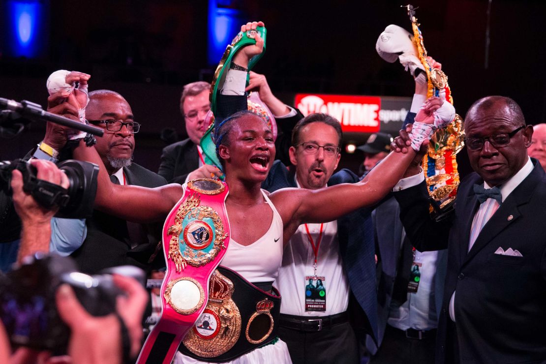 Claressa Shields became the women's undisputed middleweight champion in 2019.