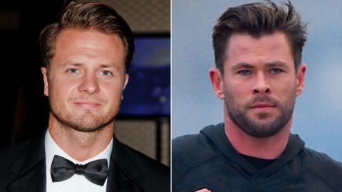 Bobby Holland Hanton (left) is Chris Hemsworth's body double in the upcoming "Thor" movie.