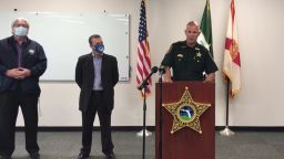 On Monday, February 8, 2021, Sheriff Bob Gualtieri gave a press conference surrounding the unlawful intrusion to the City of Oldsmar's water treatment system. He was joined by Mayor Eric Seidel and City Manager Al Braithwaite.