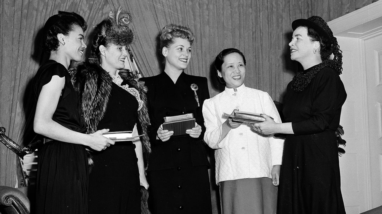 Wu, shown here second from right, was among a group selected as "Young Women of the Year" by Mademoiselle magazine in 1946.
