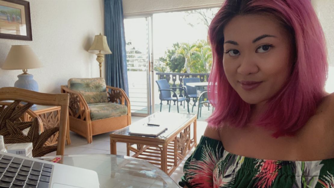 Andrea Lo relocated to Barbados after being accepted onto the island's remote worker visa scheme.