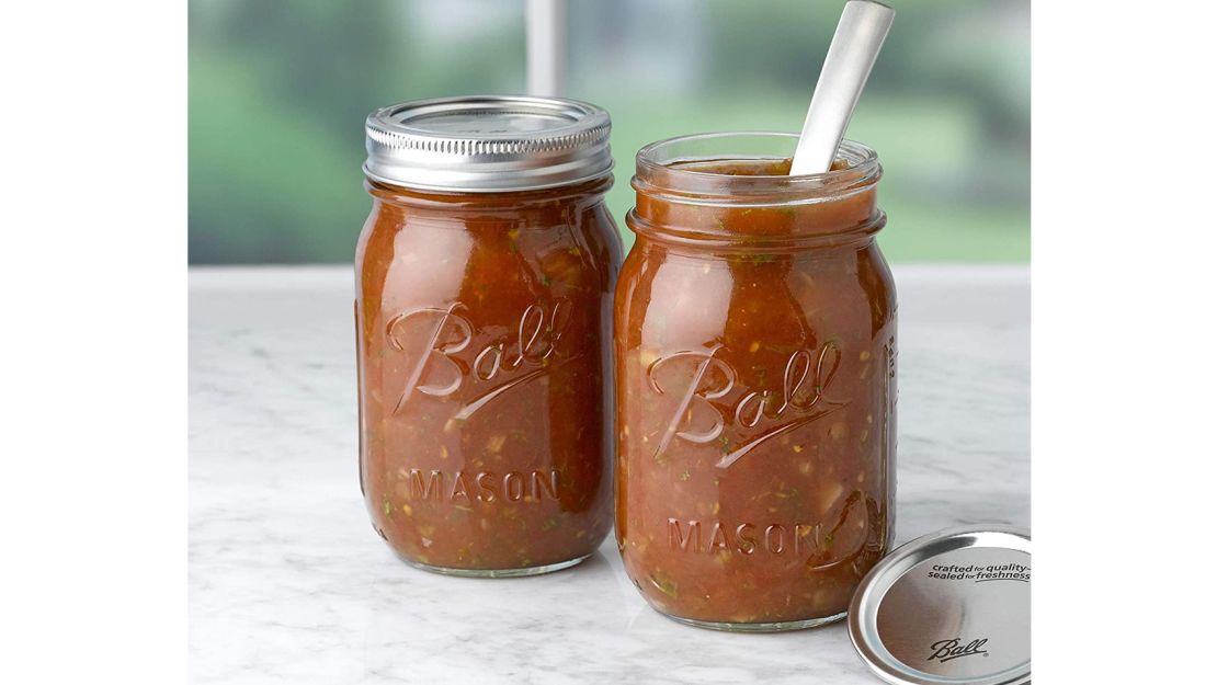 Ball Regular Mouth Mason Jars With Lids, 8-Pack 