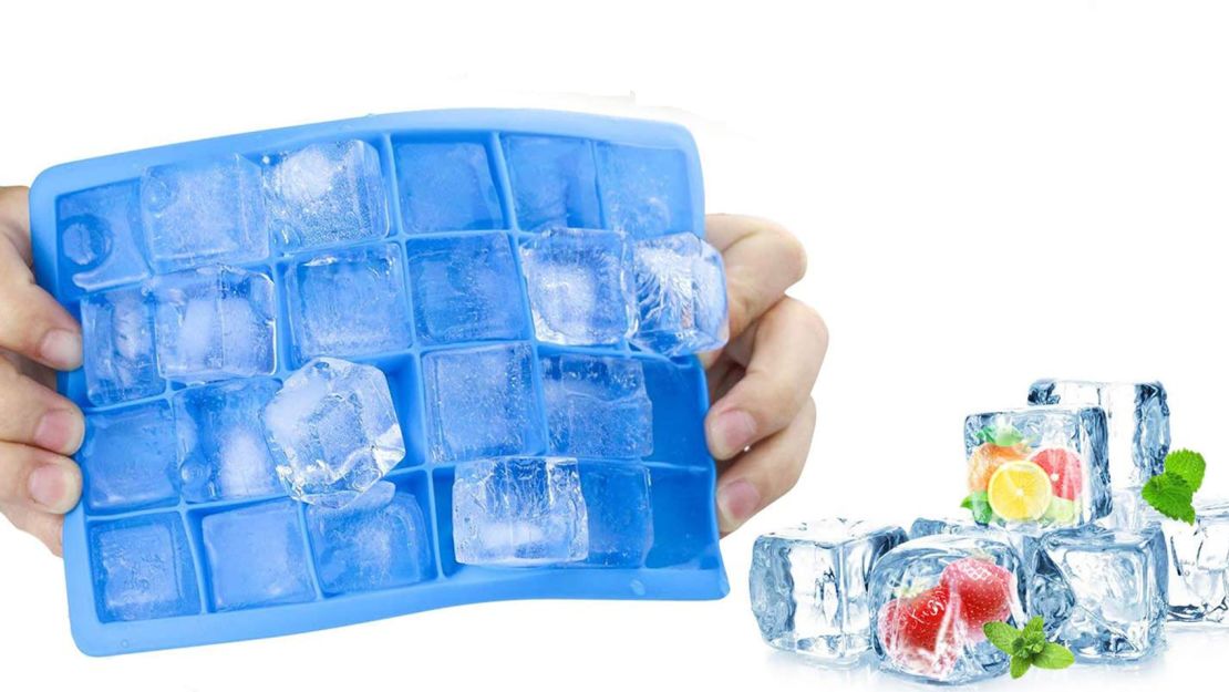 Morfone Ice Cube Trays With Lids, 3-Pack