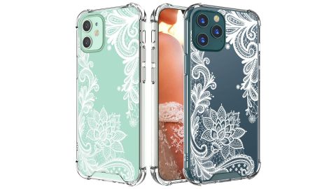Cutebe Cute Clear Crystal Case for iPhone 12 & 12 Pro