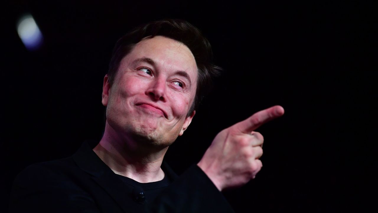 Tesla CEO Elon Musk speaks during the unveiling of the new Tesla Model Y in Hawthorne, California on March 14, 2019. (Photo by Frederic J. BROWN / AFP)        (Photo credit should read FREDERIC J. BROWN/AFP via Getty Images)