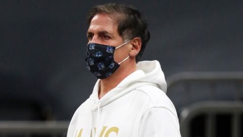 Mavericks owner Mark Cuban in attendance against the Phoenix Suns.