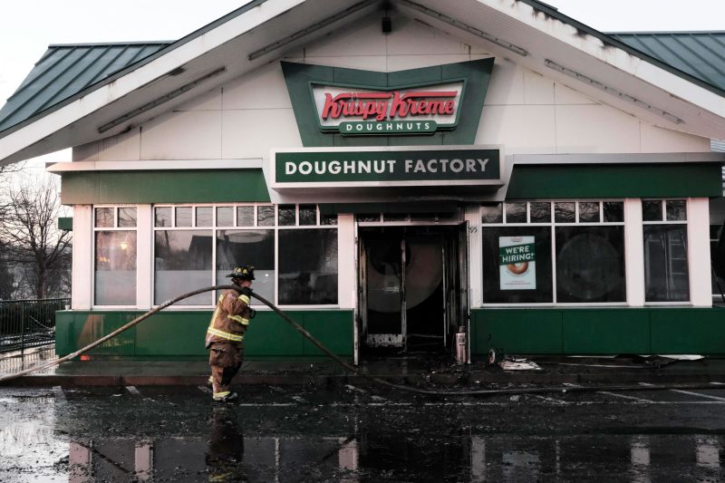 Historic Krispy Kreme In Atlanta Catches Fire | CNN