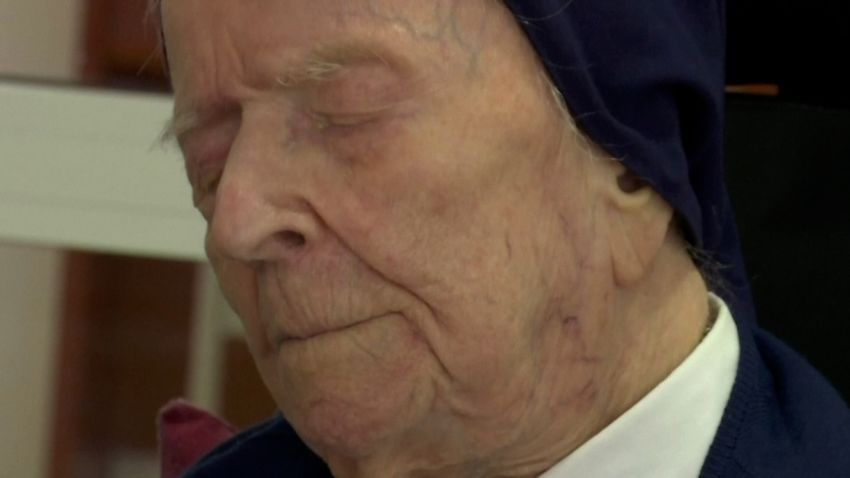 116-year-old French nun Sister Andre, Europe's oldest person, survived Covid-19 without experiencing symptoms.