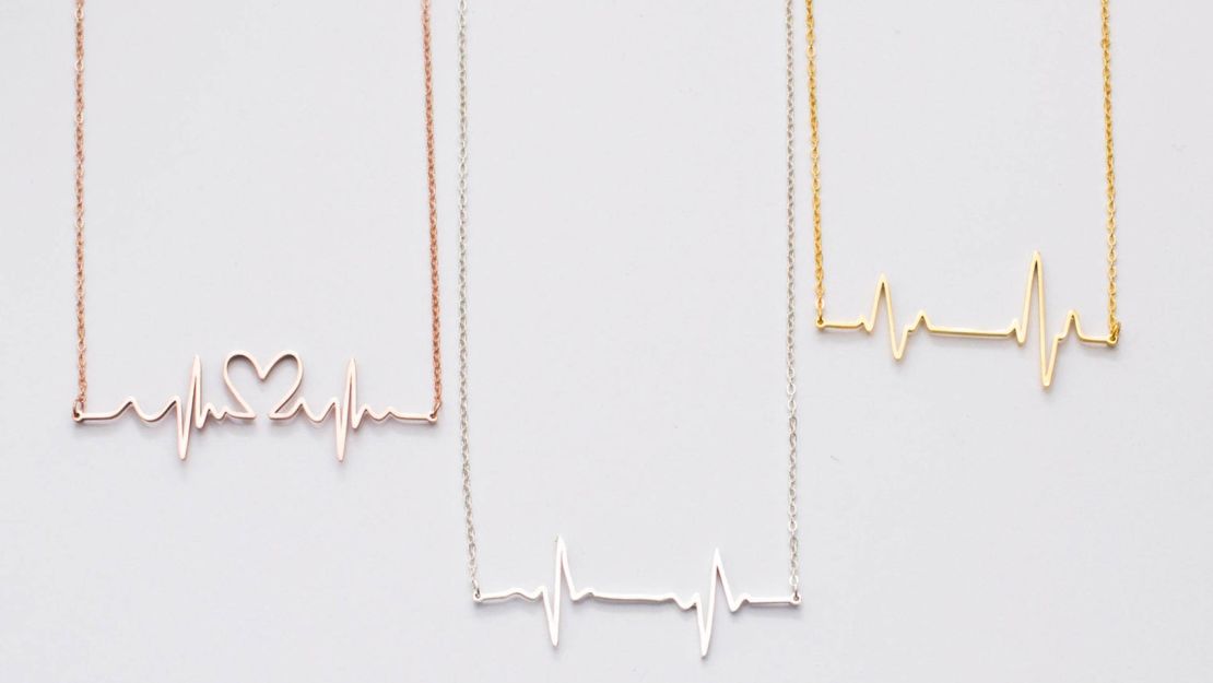 Caitlyn Minimalist Baby Heartbeat Necklace