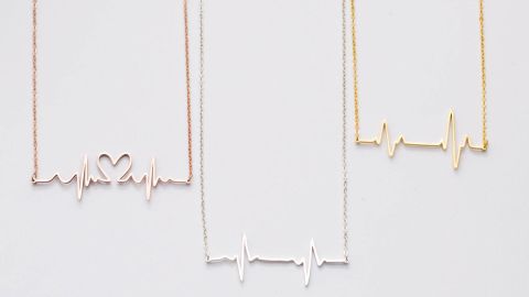Caitlyn Minimalist Baby Heartbeat Necklace