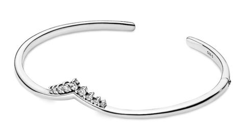 Pandora Open Bangle Tiara Wishbone