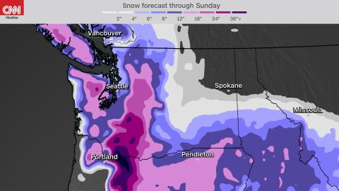 weather northwest snow accumulation