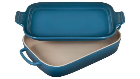 Le Creuset Heritage Casserole Stoneware Rectangular Dish With Platter Lid