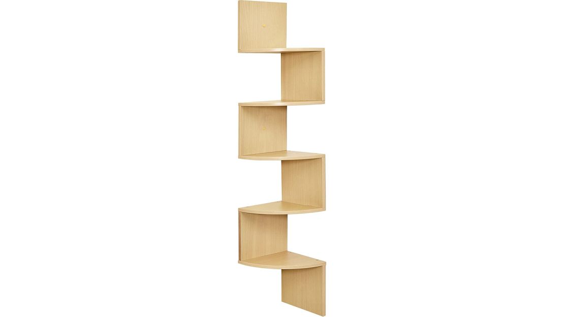 Greenco 5-Tier Wall-Mount Corner Shelves