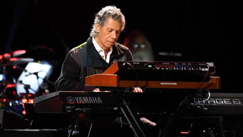 Chick Corea performs during the 62nd Annual Grammy Awards on January 26, 2020, in Los Angeles.