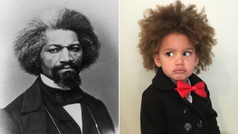 Paisley dressed as iconic abolitionist Frederick Douglass.