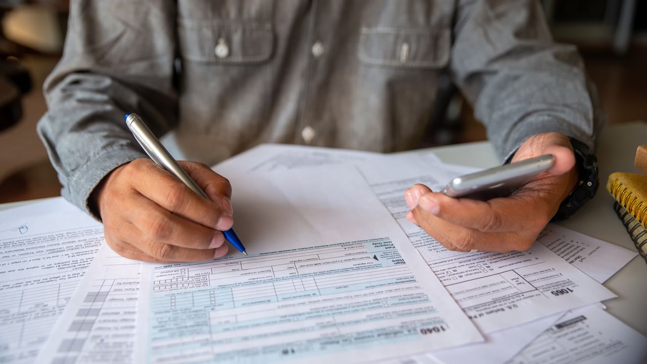 US income tax forms - stock