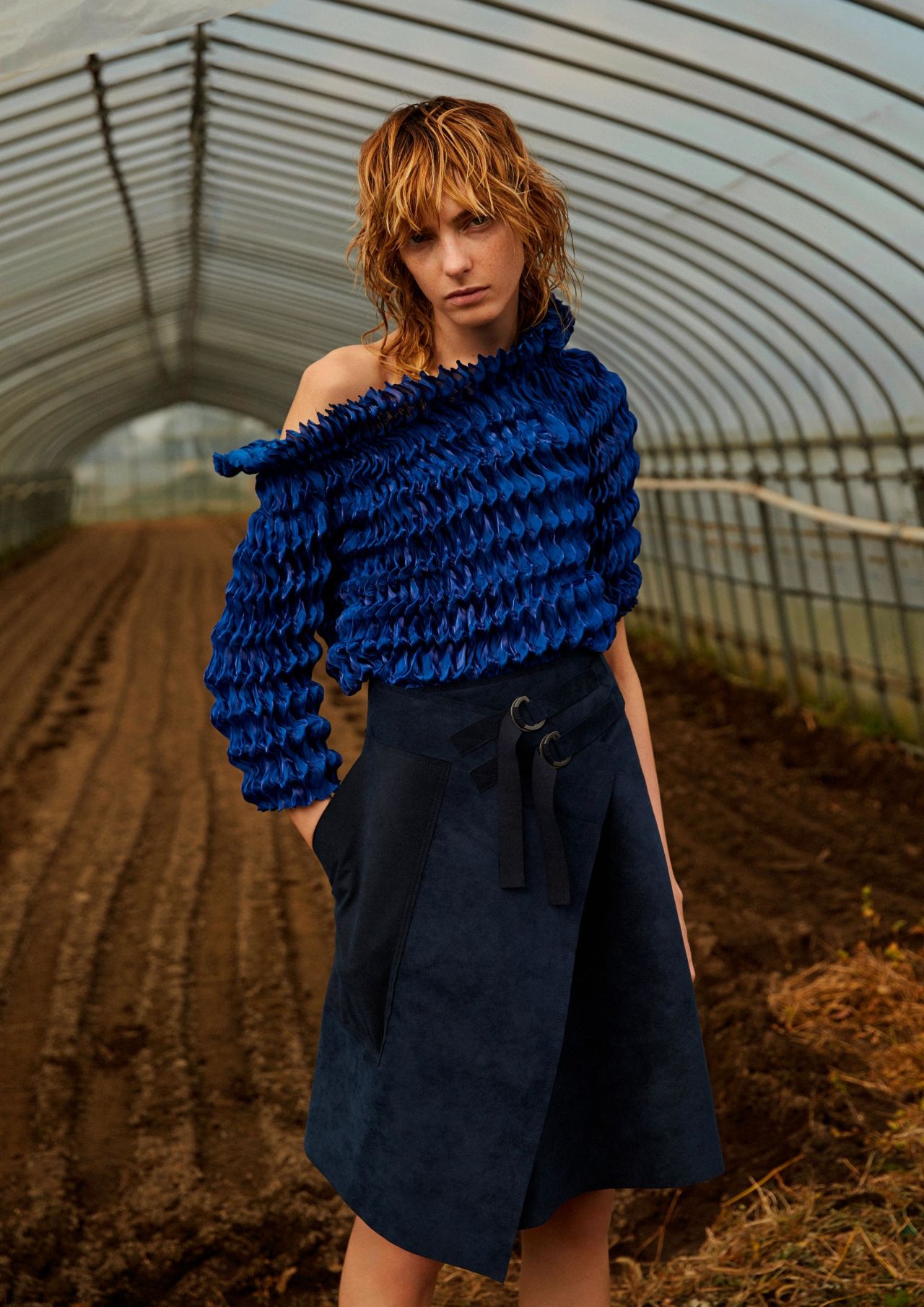 The brand also uses another traditional dyeing technque, called shibori, in its fabrics.
