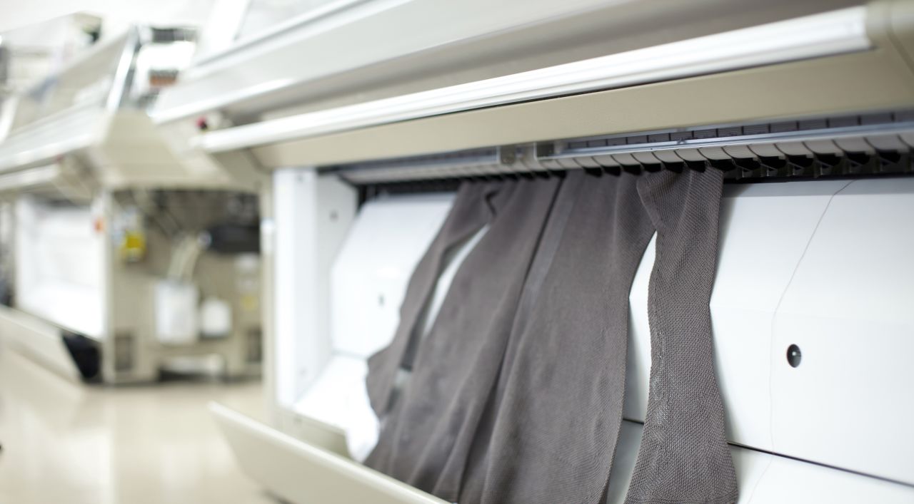With Shima Seiki's computerized Wholegarment machine, a whole garment is knitted in a single seamless piece.