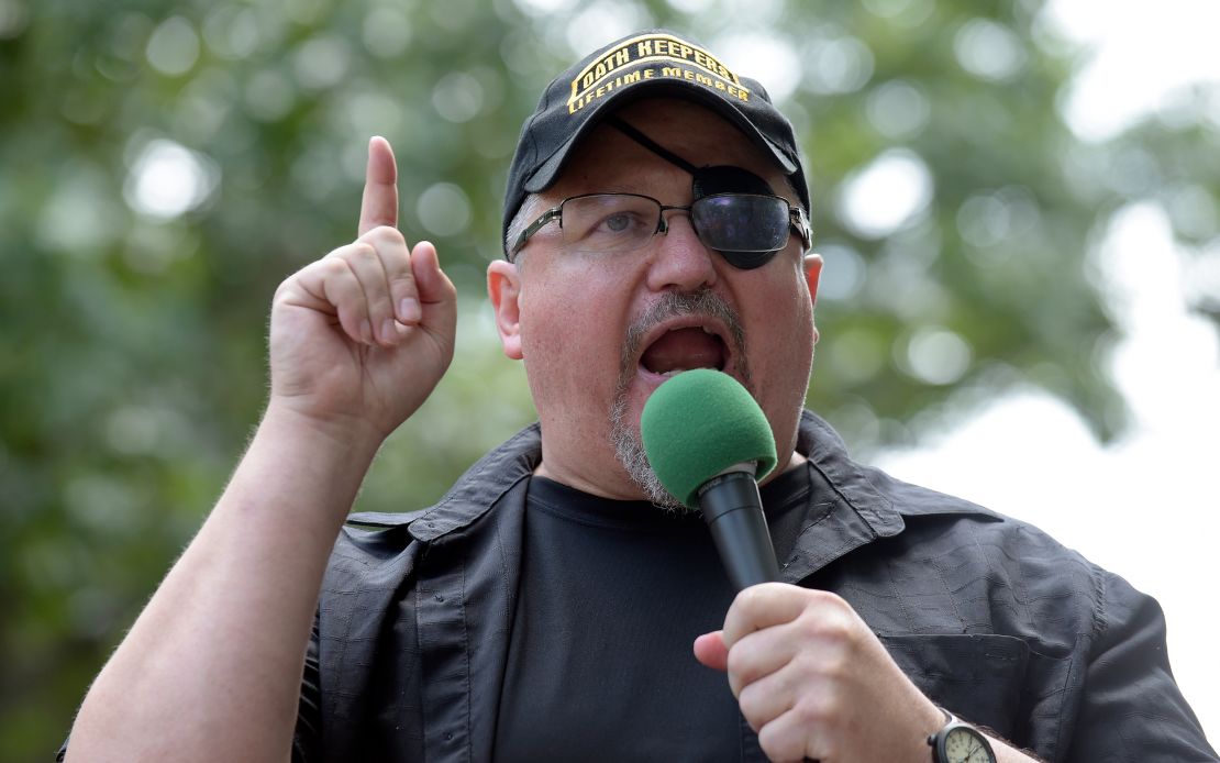 Stewart Rhodes served in the Army and seeks other veterans to bolster the ranks of the Oath Keepers. 