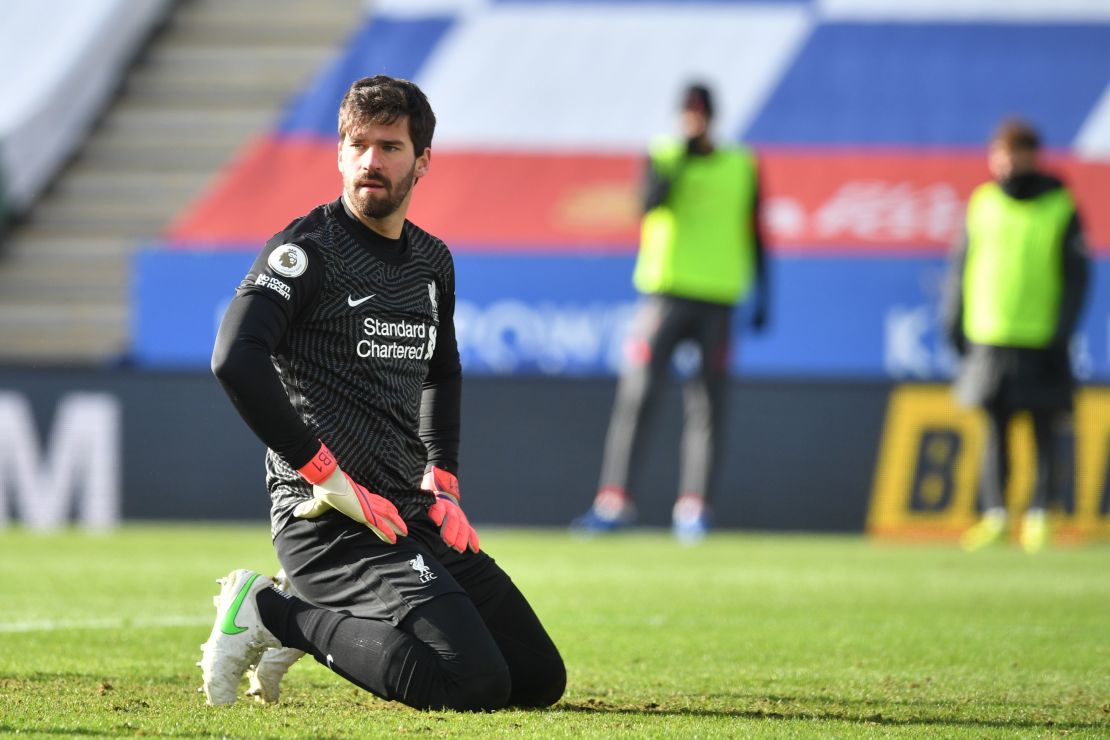 It was another calamitous performance from Liverpool's goalkeeper Alisson.
