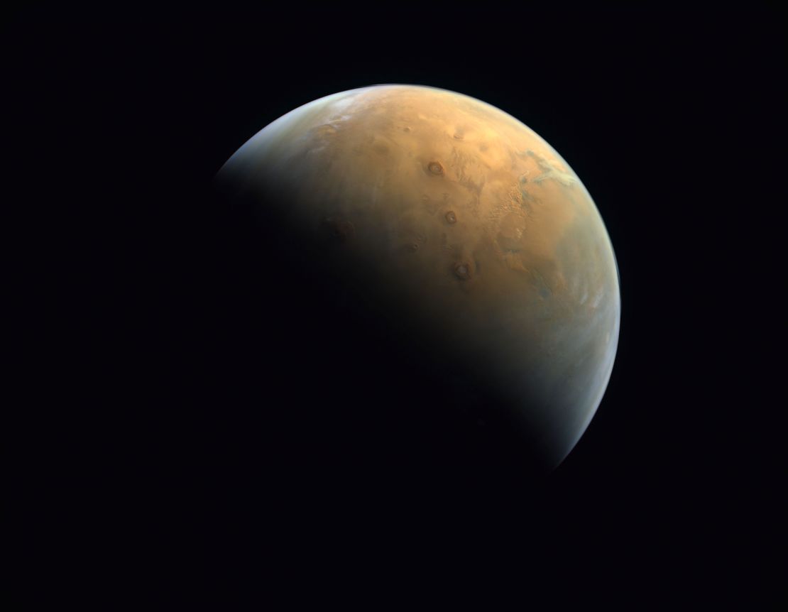 Hope Probe's first image of Mars was released Sunday.