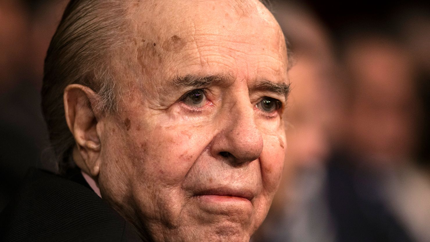Former President Carlos Menem looks on during the opening session of the 138th period of the Argentine Congress on March 01, 2020, in Buenos Aires, Argentina.