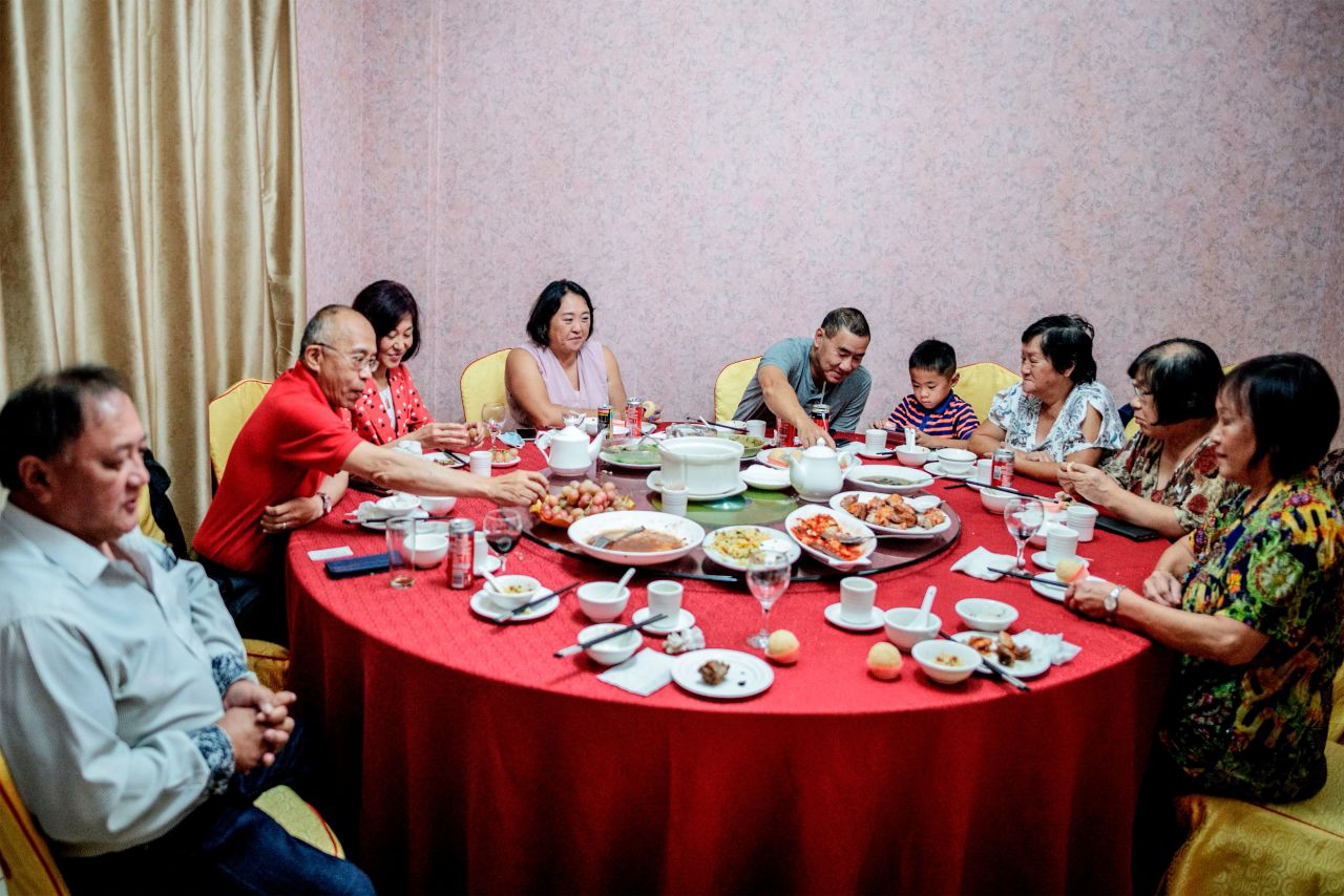 Families belonging to The Chinese Association of Gauteng have a New Year's dinner at the Shun De restaurant in Johannesburg on Saturday, February 13.