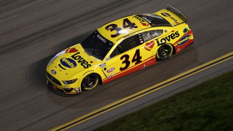 Michael McDowell, driver of the #34 Love's Travel Stops Ford, during the NASCAR Cup Series 63rd Annual Daytona 500.