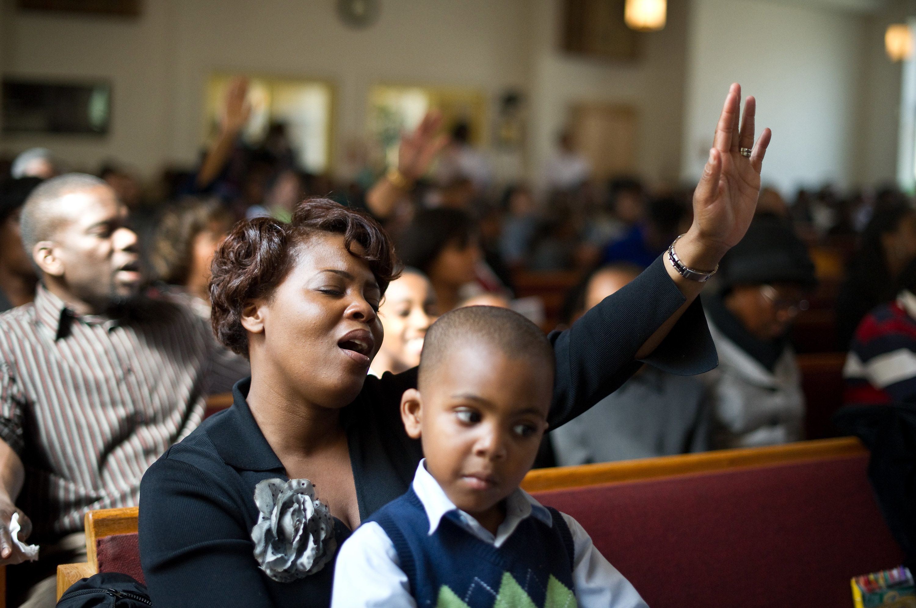 black christians in church