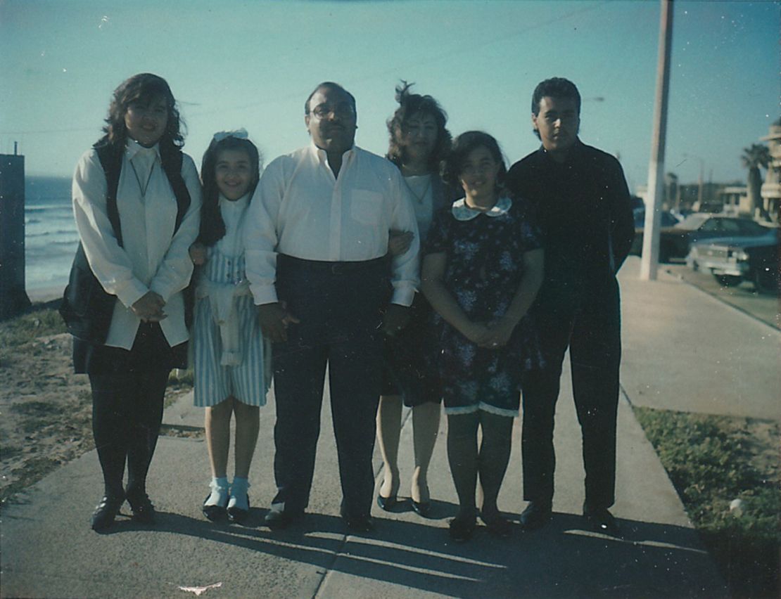 The Rodriguez family always stuck together. Here are all four siblings back in the '90s.