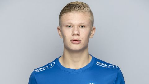 The baby-faced Haaland in his first season at Molde.