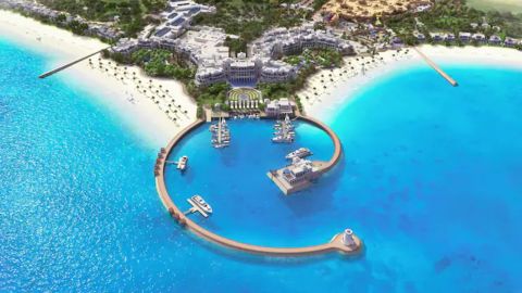 Redeem the points you earn with the Hilton Honors American Express card at spots like the Hilton Salwa Beach Resort & Villas.