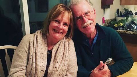 Pat and his wife, Linda, in 2019.