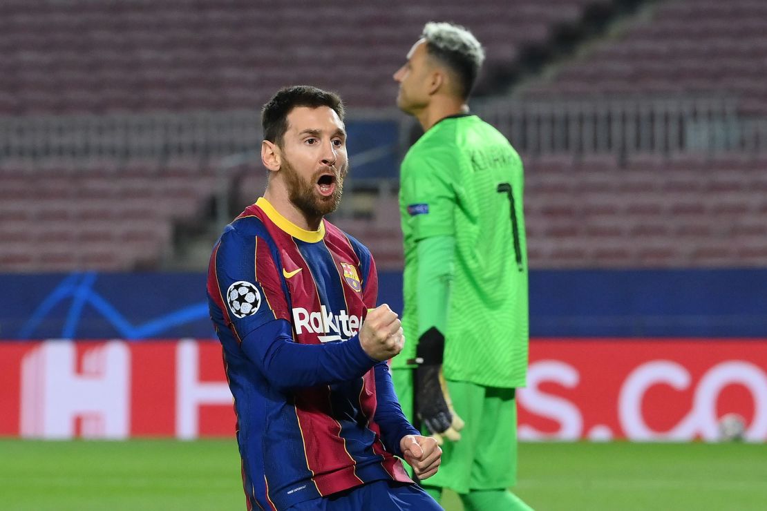 Lionel Messi had put Barcelona ahead before PSG stepped it up. 