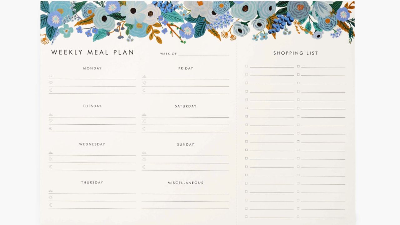 Rifle Paper Co. Weekly Meal Planner 